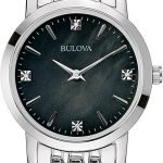 Bulova Classic Quartz Ladies Watch, Stainless Steel Diamond